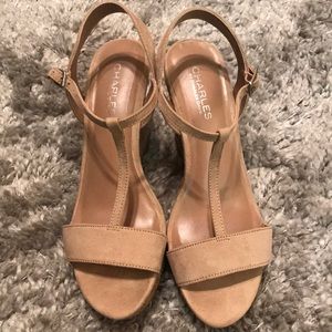 Charles David - Libra - Nude Wedge - Size 8